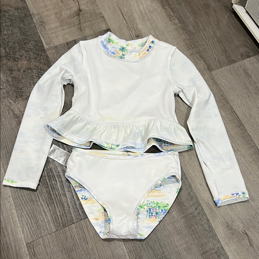 Janie and Jack x  Gray Malin swim 2 piece size 5 - Picture 5 of 10